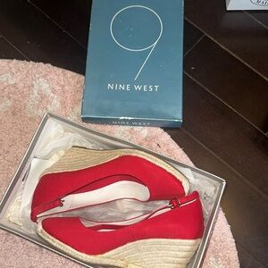 New red heeled sandals!